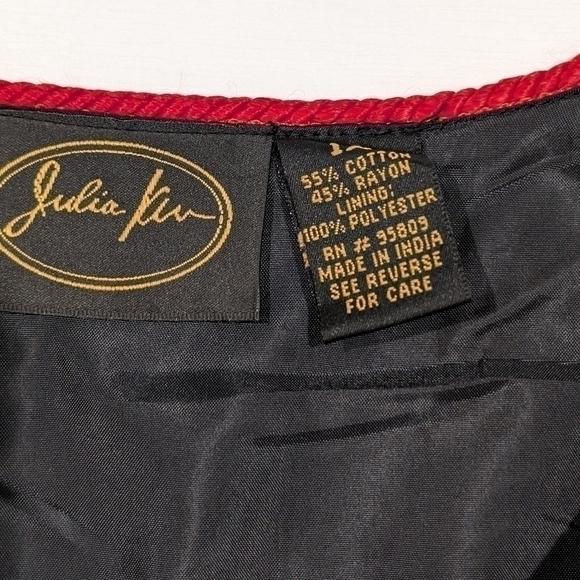 Julia Kim Embroidered Abstract Art Blazer Size 1X Art To Wear - Picture 12 of 16